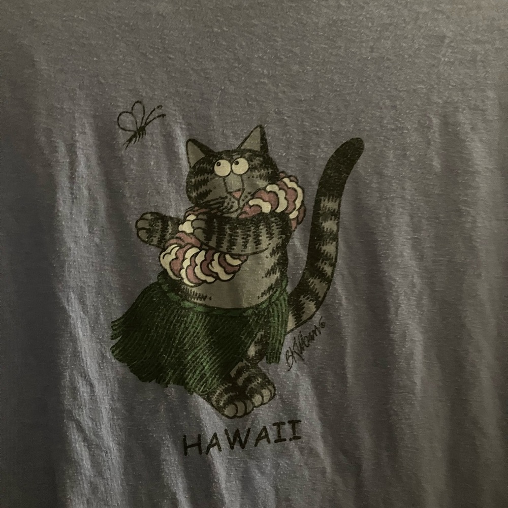 Vintage B. Kliban Cat Hawaii Shirt
